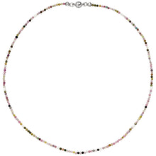 Lade das Bild in den Galerie-Viewer, Jobo - Halskette mit Süßwasser Perlen und Turmalinen, ca. 46 cm
